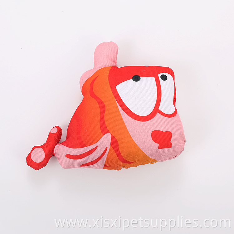 wholesale cartoon shape fish cat toy with catnip